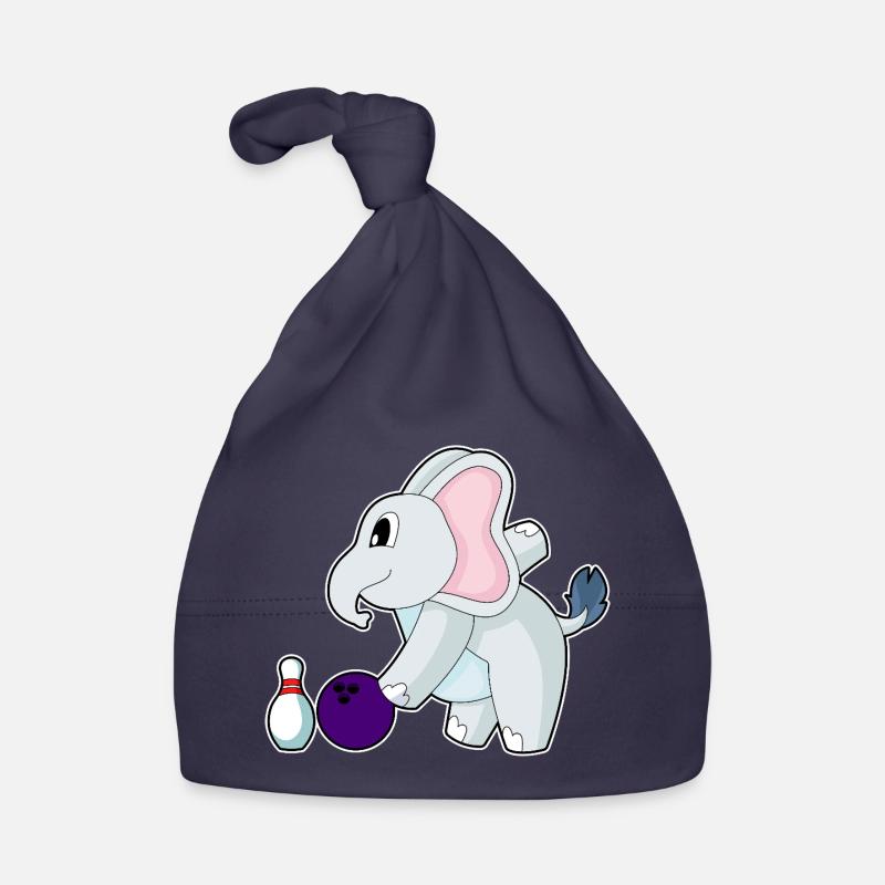 Quille à boule de bowling éléphant Bonnet bio Bébé