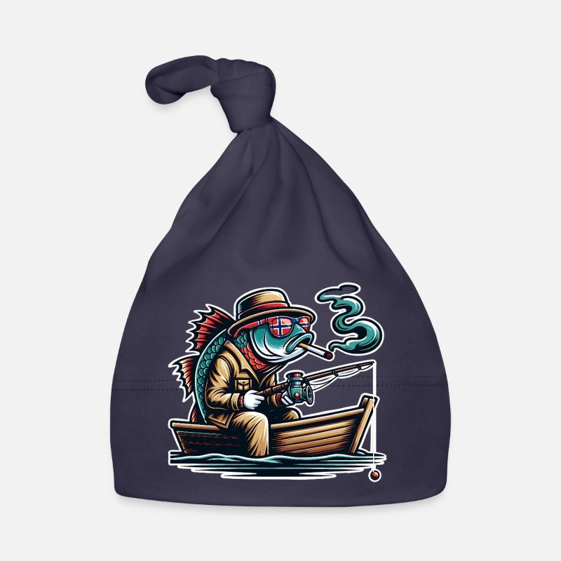 Fishing Norway Funny Fish Organic Baby Cap