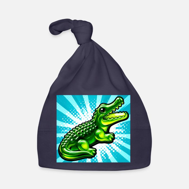 Krokodil Baby Bio-Mütze