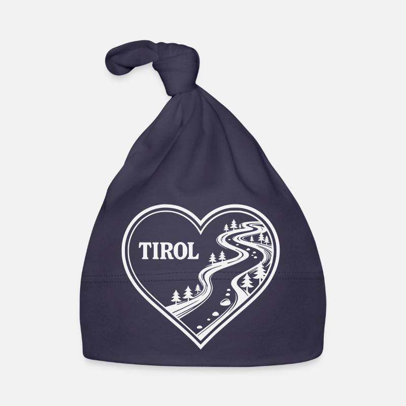 Tirol Herz Alpenweg Baby Bio-Mütze