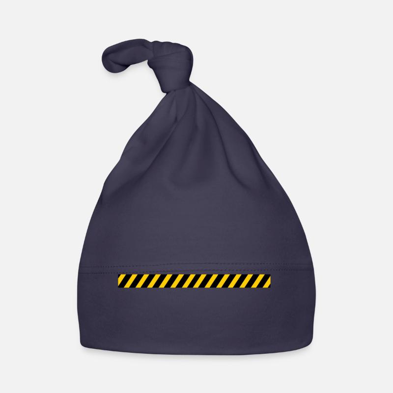 Barrier tape construction site construction workers Organic Baby Cap