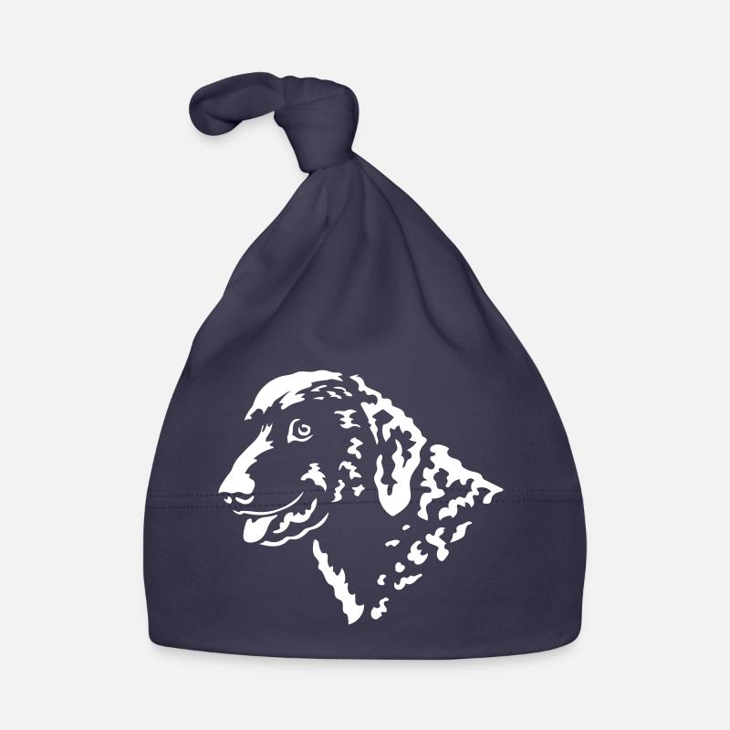 Curly-Coated Retriever Head "Black Edition" Organic Baby Cap