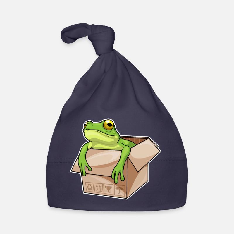 Frosch Karton Baby Bio-Mütze