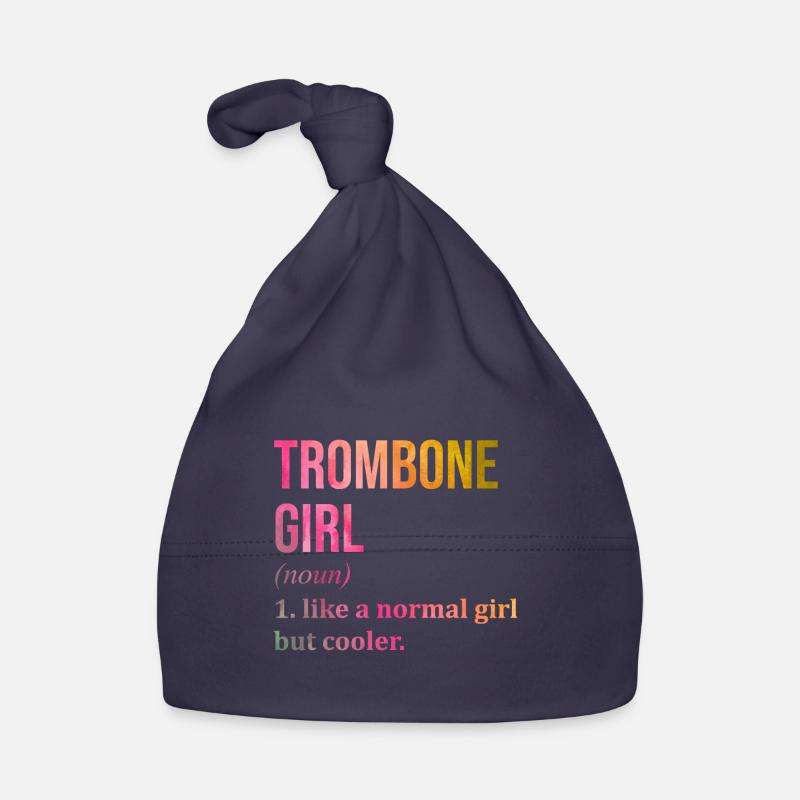 trombone - Bonnet bio Bébé - marine