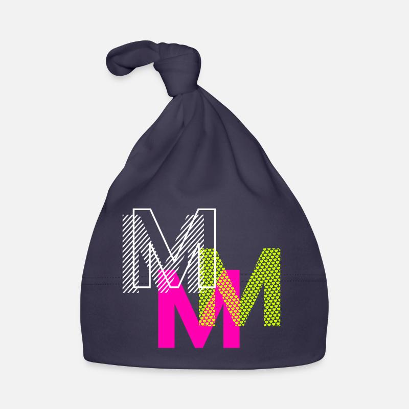 Lettre M Bonnet bio Bébé