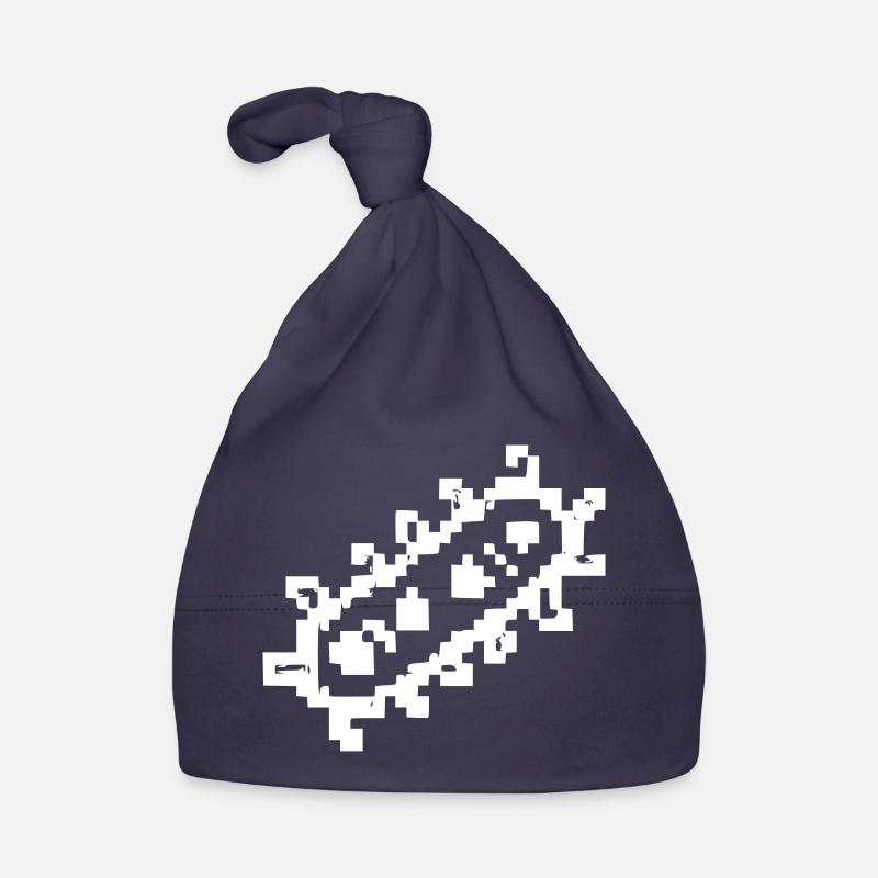 Bacteria Rods Pixel Germ Organic Baby Cap