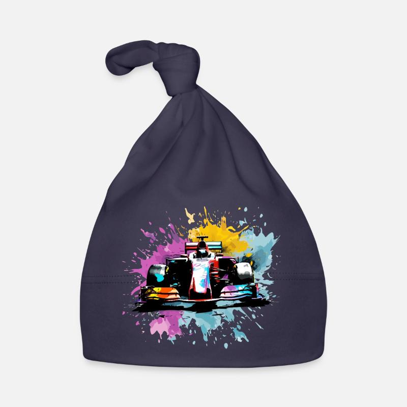 Bunte Splash Art Rush Rennfahrer-Rennen Baby Bio-Mütze