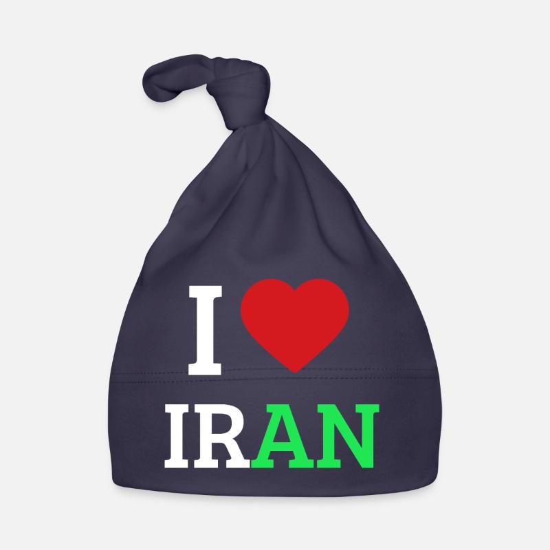 J’adore l’Iran - I Heart Iran Pride Tee Bonnet bio Bébé