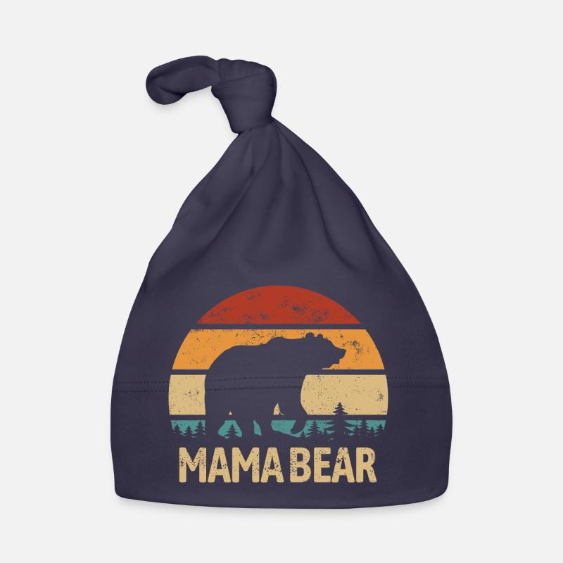 Mama Bear - Muttertag - Vintage Geschenk Baby Bio-Mütze