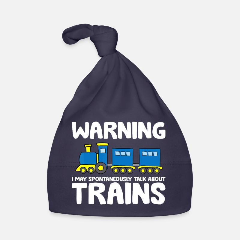 Spontaneous Train Talk Tee Organic Baby Cap