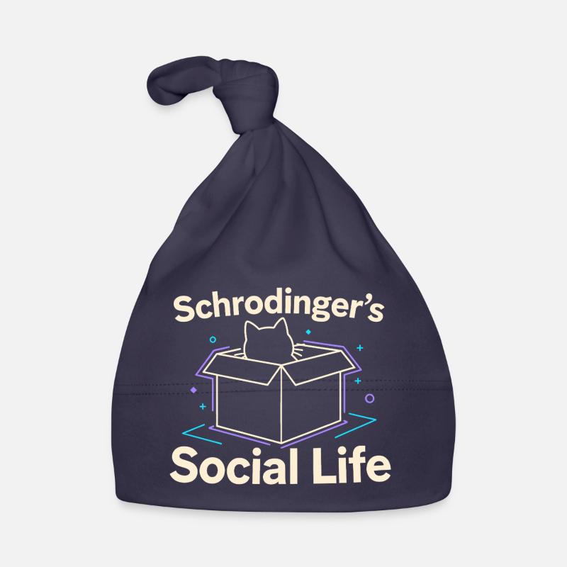 La vie sociale de Schrödinger | Physics Cat Bonnet bio Bébé