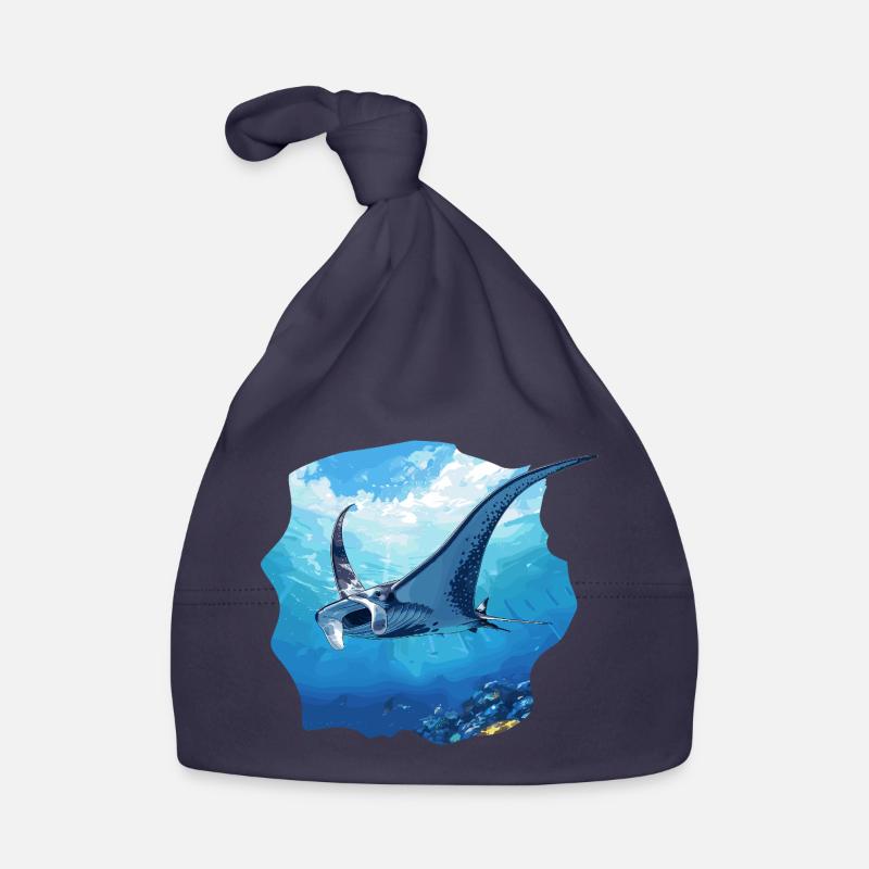 Rays Manta Rays Organic Baby Cap