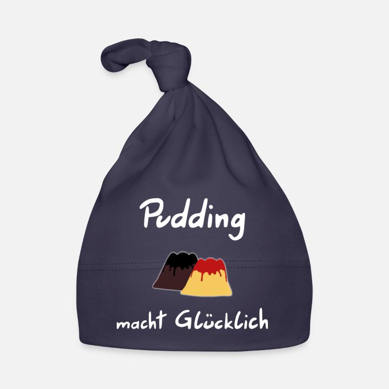 Le pudding vous rend heureux - Bonnet bio Bébé - marine