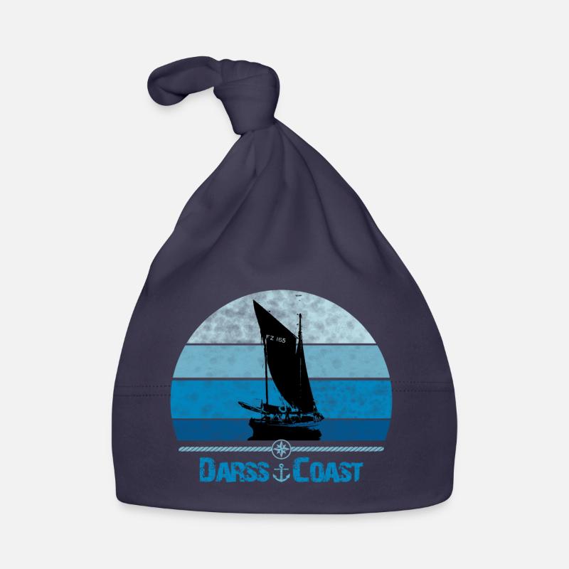 Darss Coast mit Zeesboot - Baby Bio-Mütze - Navy
