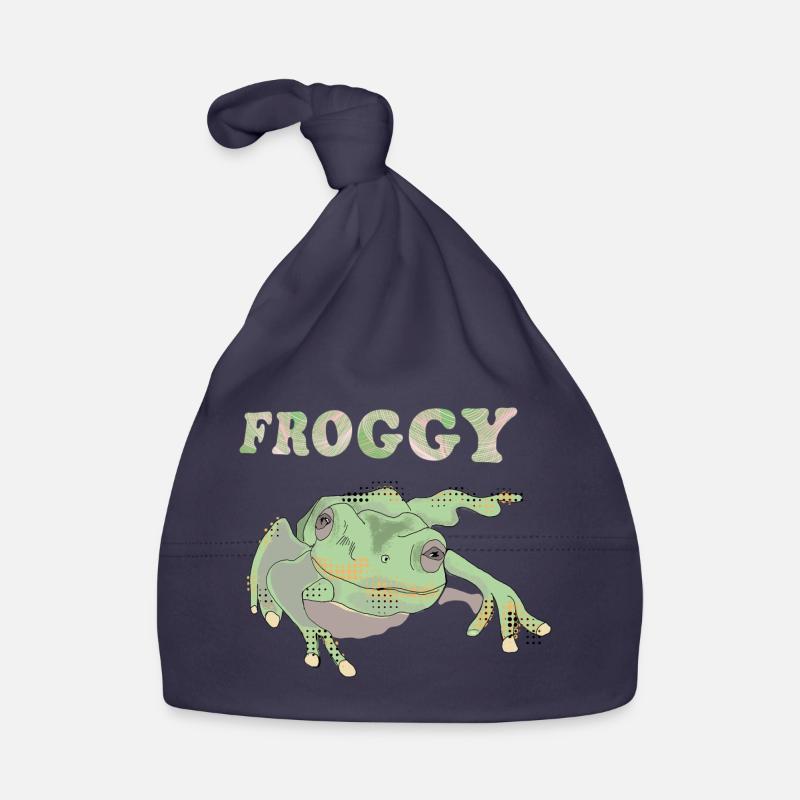 Froggie - Baby Bio-Mütze - Navy