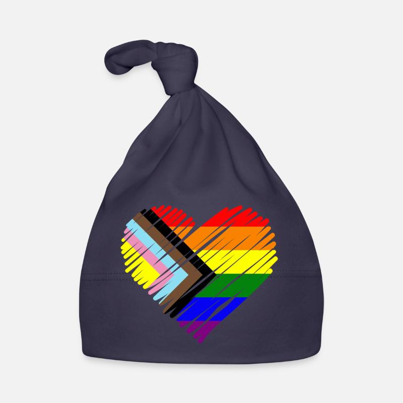 Pride Herz Chevron Muster Baby Bio-Mütze