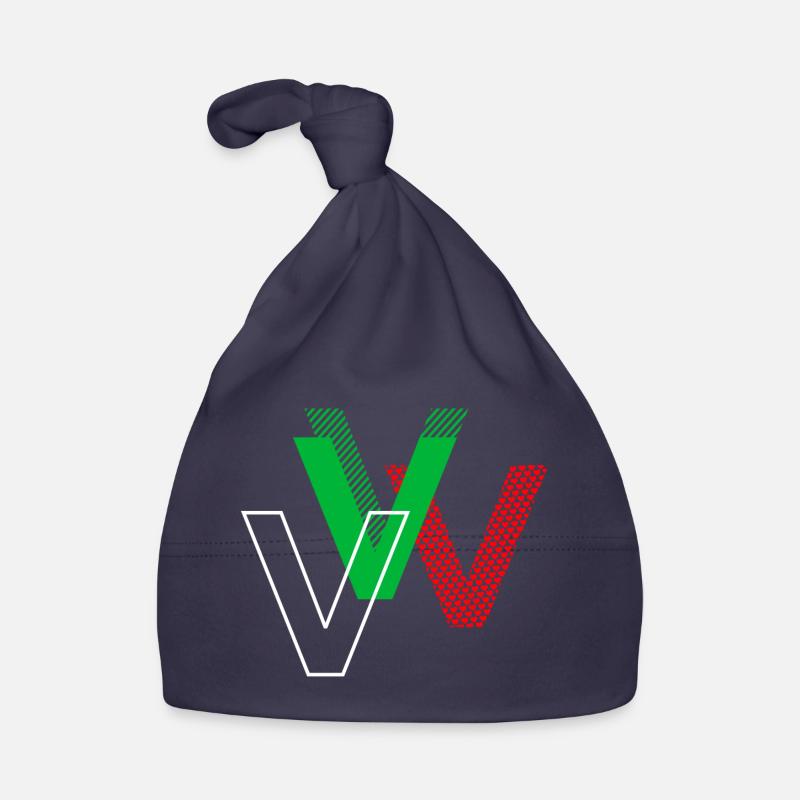 Lettre V Bonnet bio Bébé