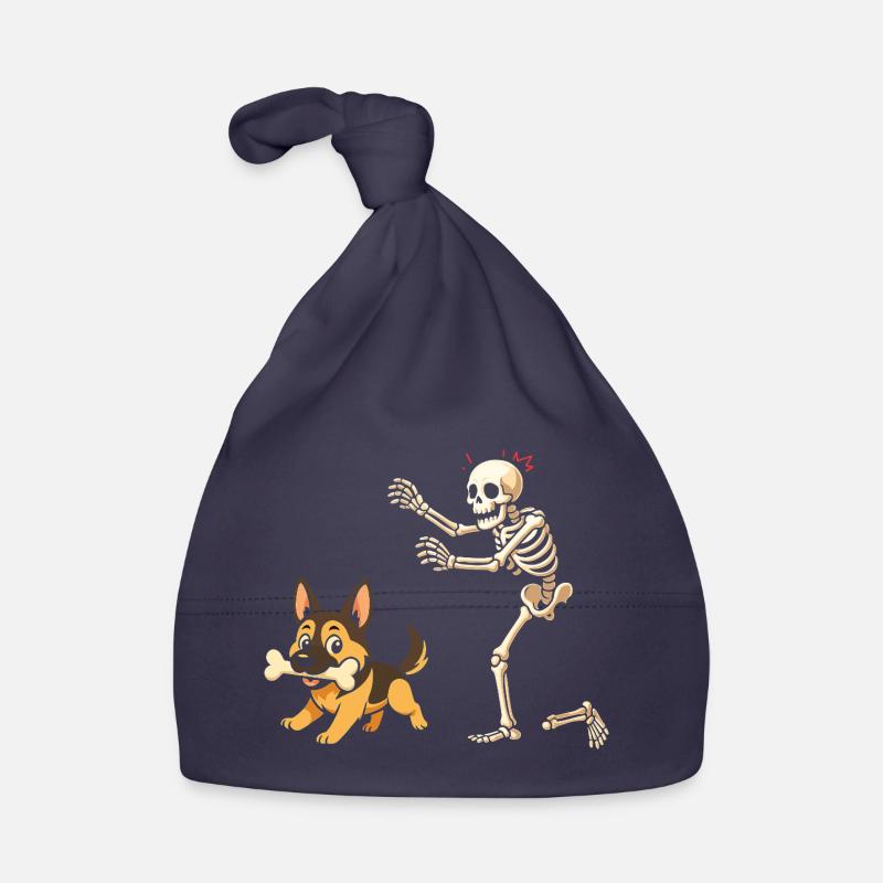 Deutsches Schäferhund-Skelett Baby Bio-Mütze