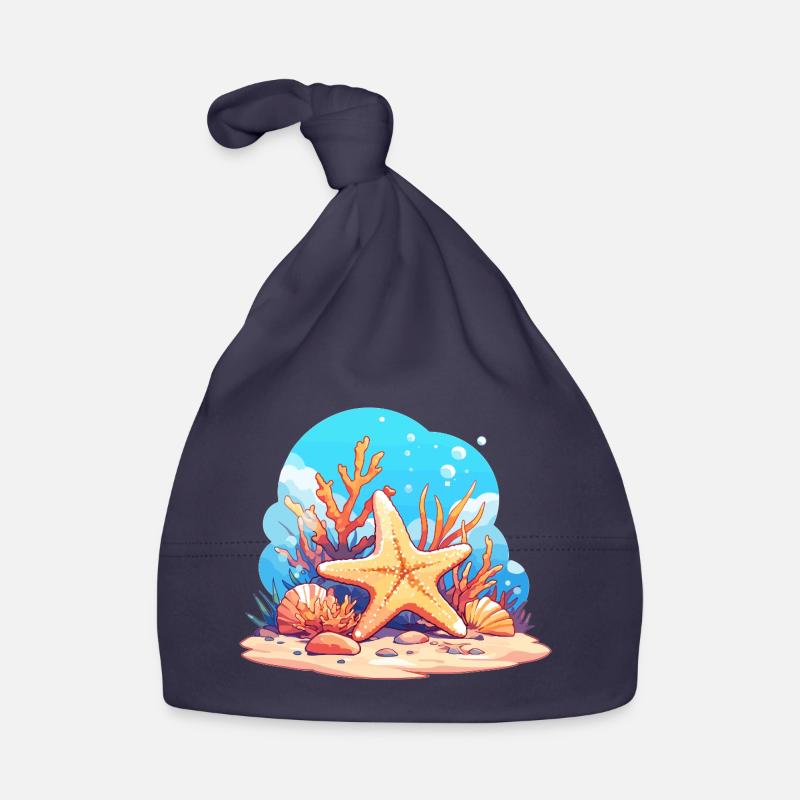 Étoile de mer Étoile de mer Bonnet bio Bébé