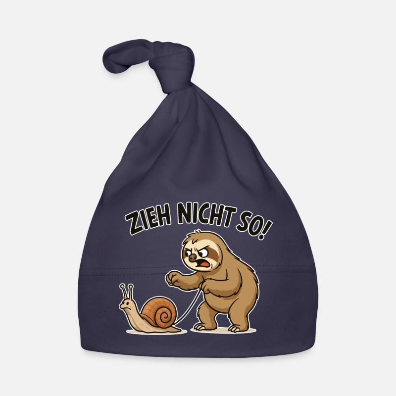 Don't pull so sloth Organic Baby Cap