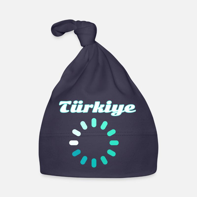 Turquoise du cercle de charge de la Dinde Bonnet bio Bébé