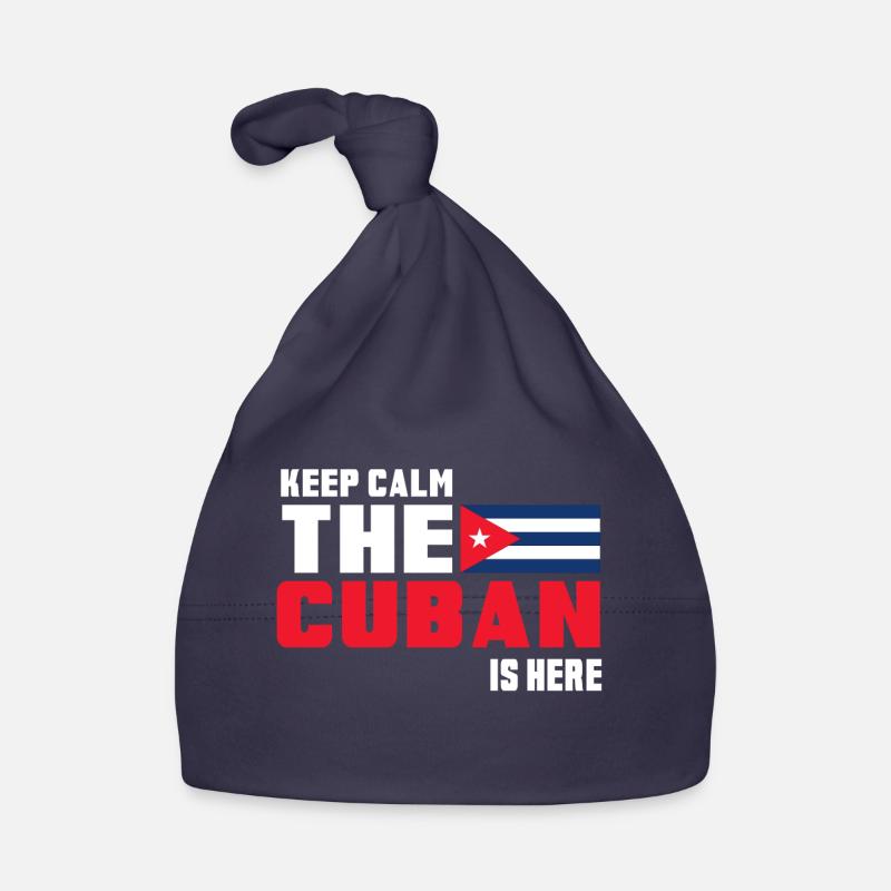 Keep Calm The Cuban is Here Cuba Organic Baby Cap