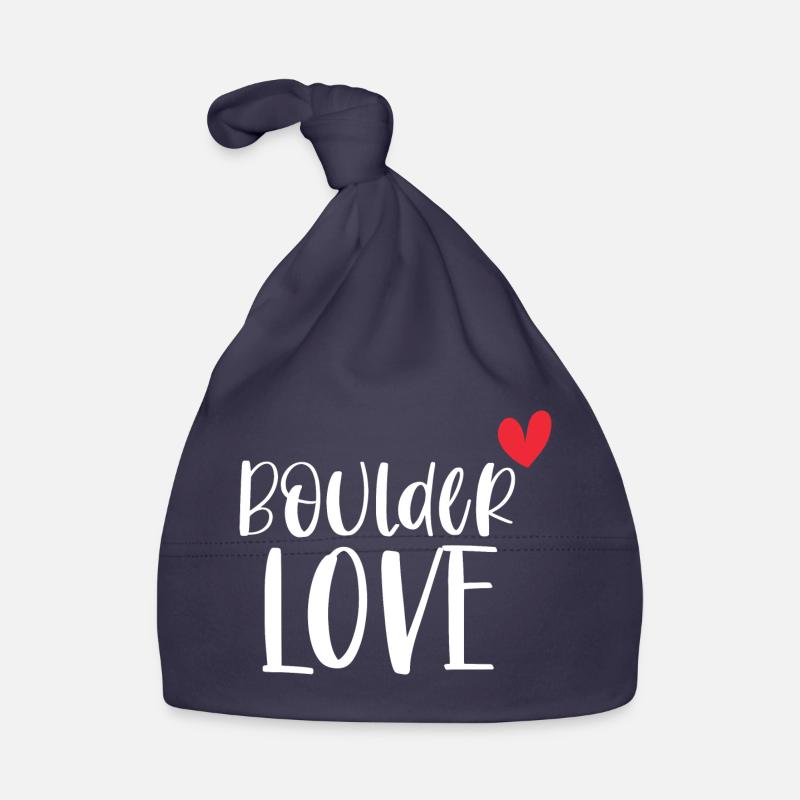 Climbing Bouldering Boulder Love Mountains Gift Organic Baby Cap