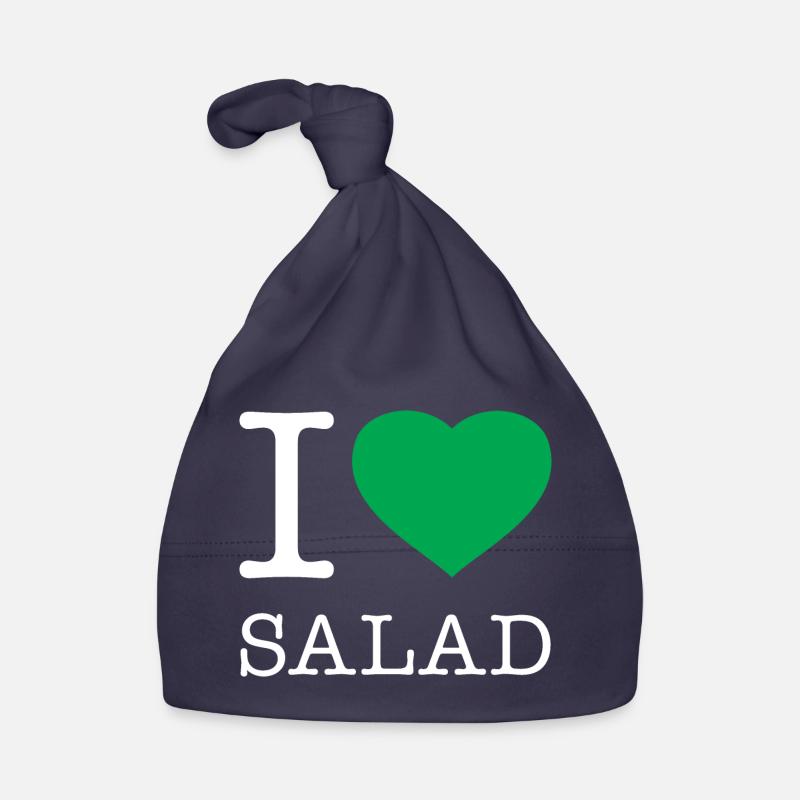 J’ADORE LA SALADE - Bonnet bio Bébé - marine