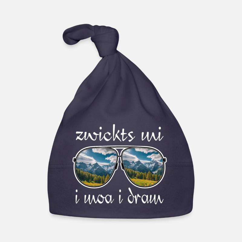 zwickts mi i moa i dram, dialecte, randonnée, montagnes Bonnet bio Bébé
