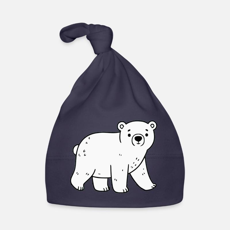 Polar bear Organic Baby Cap