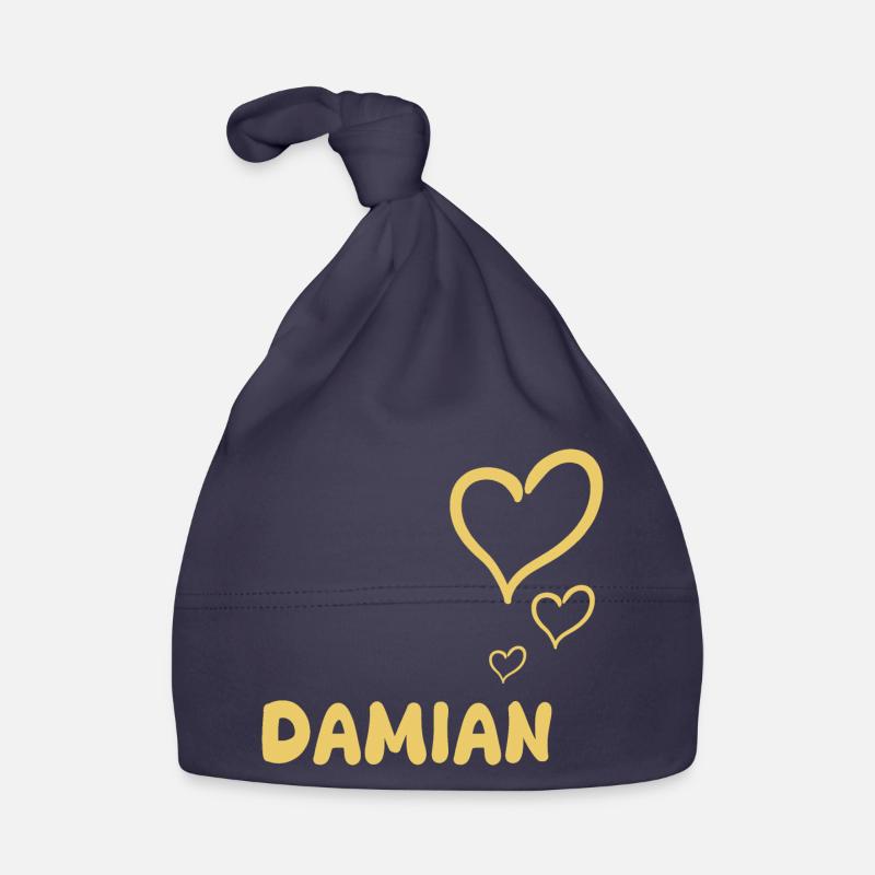 First name Damian Organic Baby Cap