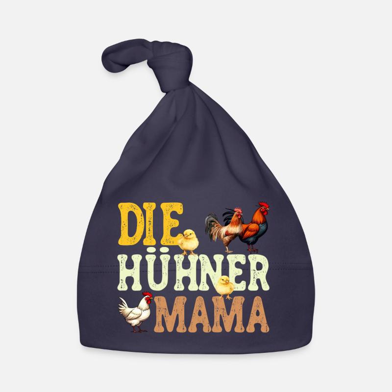 Die Hühner Mama Muttertag Mutterschaft Mama Baby Bio-Mütze