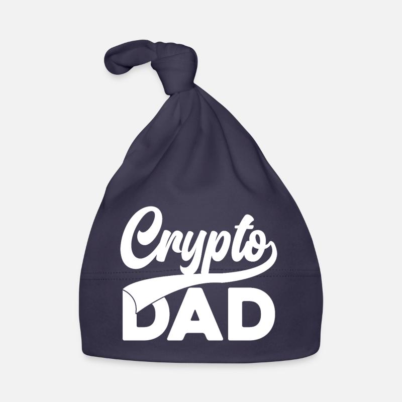 Crypto Dad Script Logo Bonnet bio Bébé