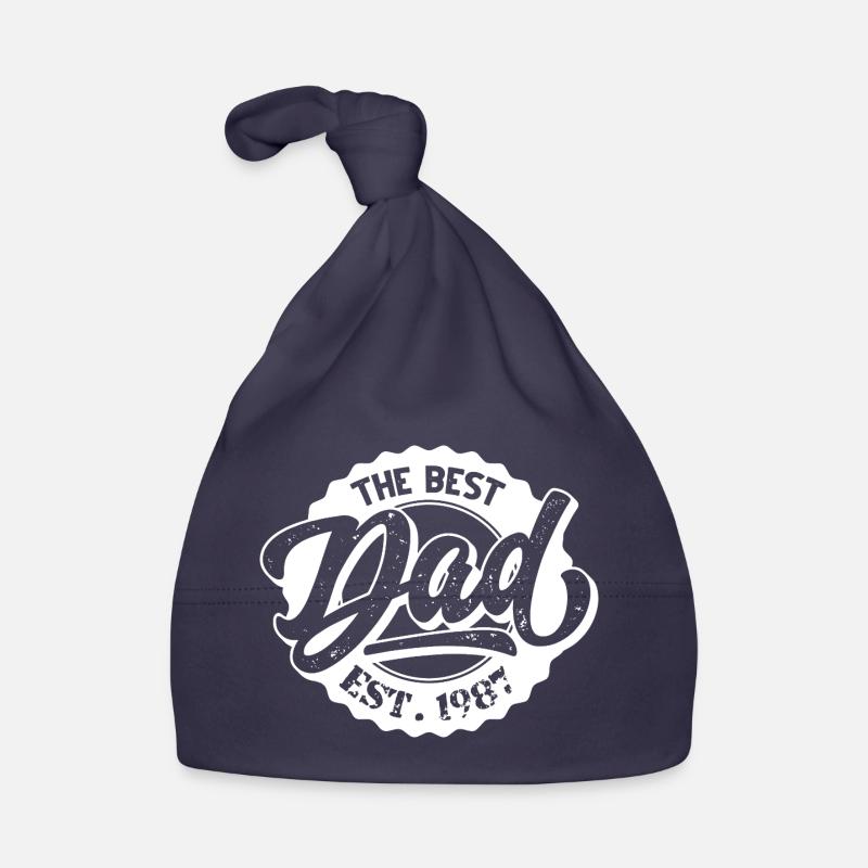 The Best Dad EST 1987 Baby Bio-Mütze