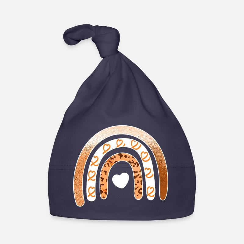 Arc du Cœur Arc-en-ciel Léopard Bonnet bio Bébé