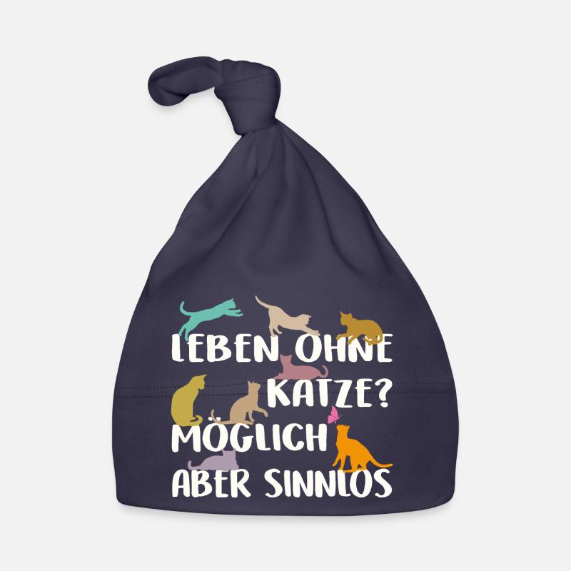 Leben ohne Katze sinnlos Baby Bio-Mütze