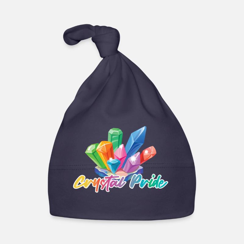Crystal Pride- colorful crystals Organic Baby Cap
