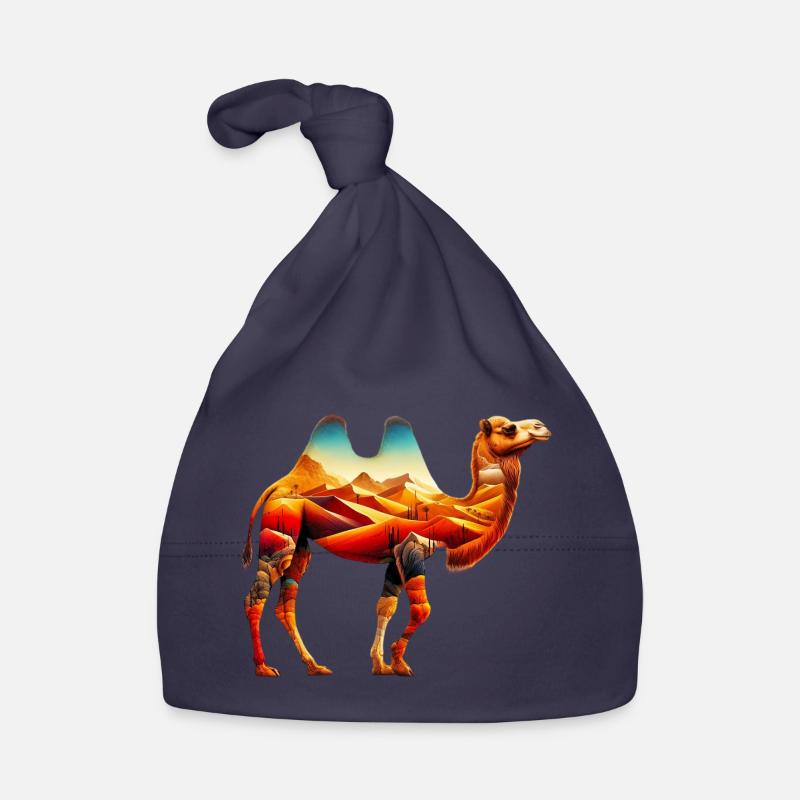 Chameau - Bonnet bio Bébé - marine