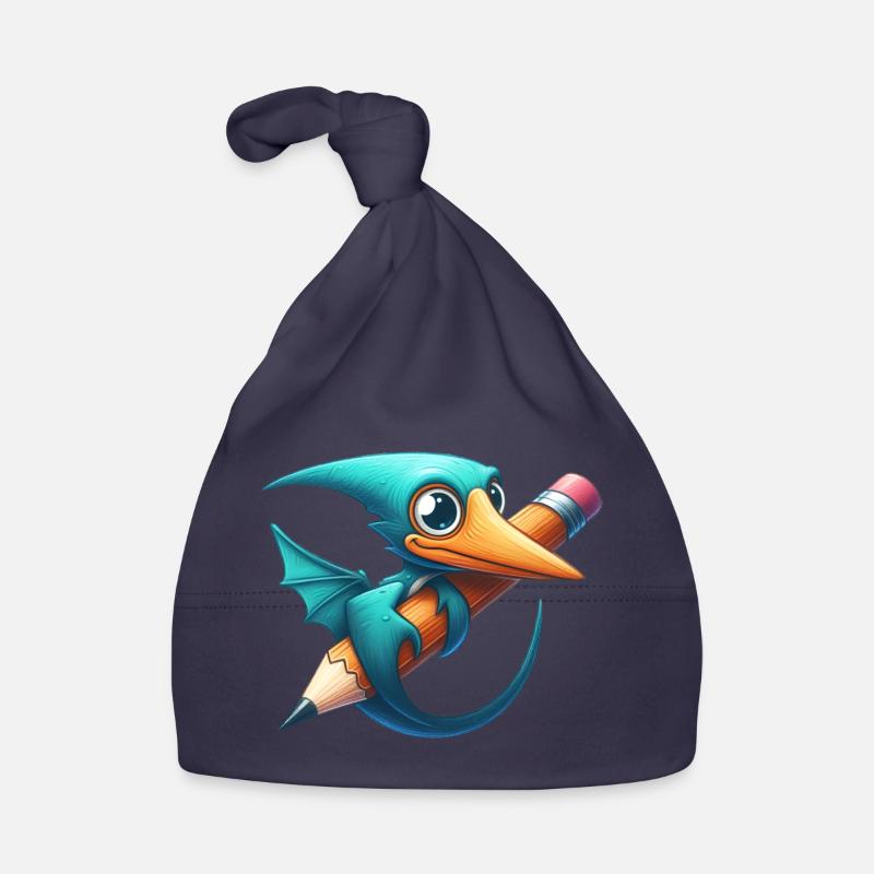 Pterodactyl Pencil Kawaii Pterosaur Dino Organic Baby Cap