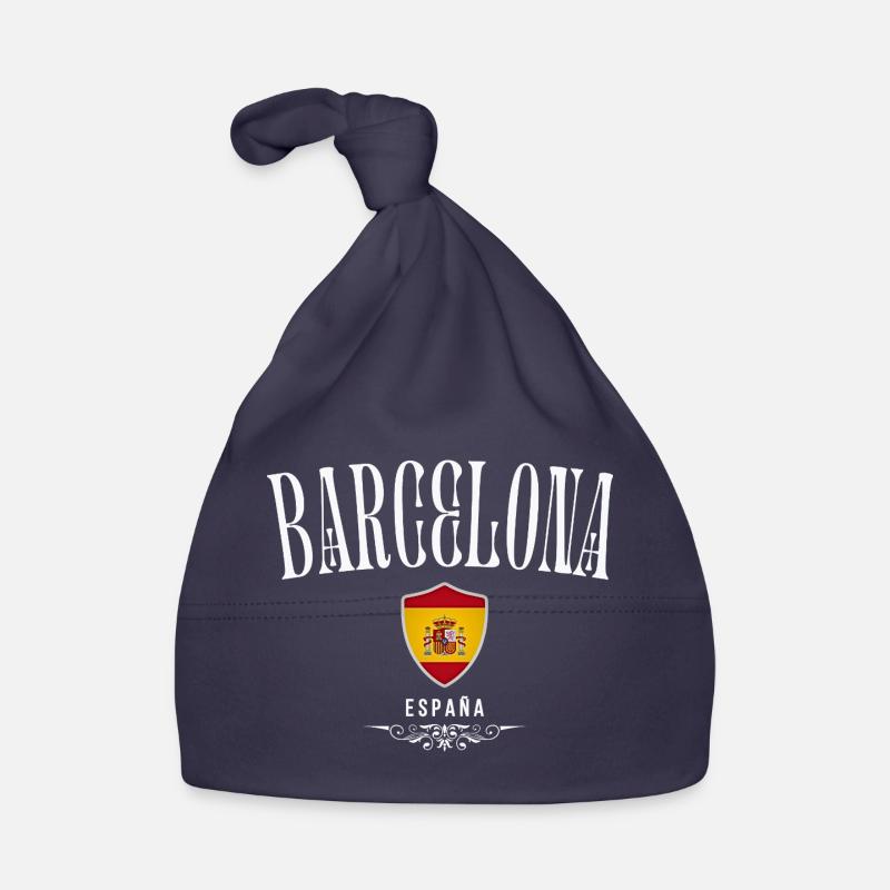 J’aime Barcelone, Barcelone Espagne Bonnet bio Bébé
