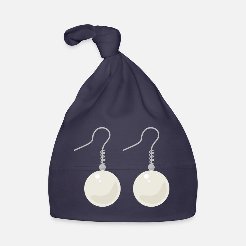 Boucles d’oreilles élégantes en perles Bonnet bio Bébé