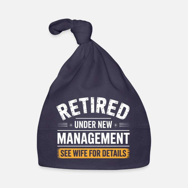 Retired Under New Management Organic Baby Cap