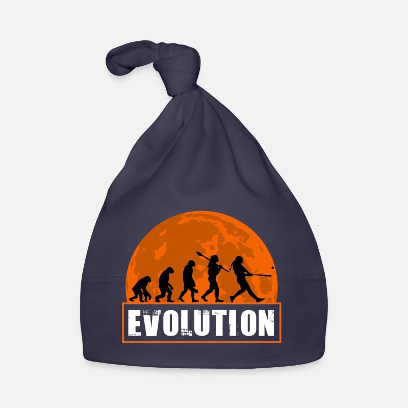 Baseball Softball Evolution Joueur Drôle Gift Art Bonnet bio Bébé
