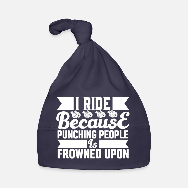 Ride because punching is not allowed Organic Baby Cap
