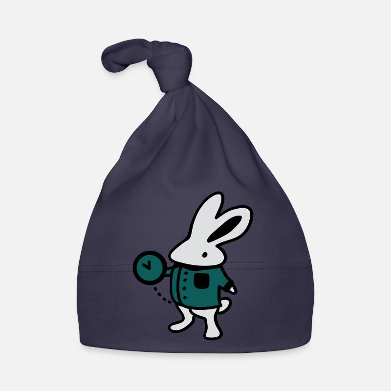 Rabbit + Clock Organic Baby Cap