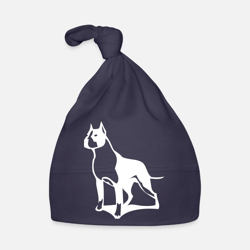 A pit bull that protects its territory Organic Baby Cap