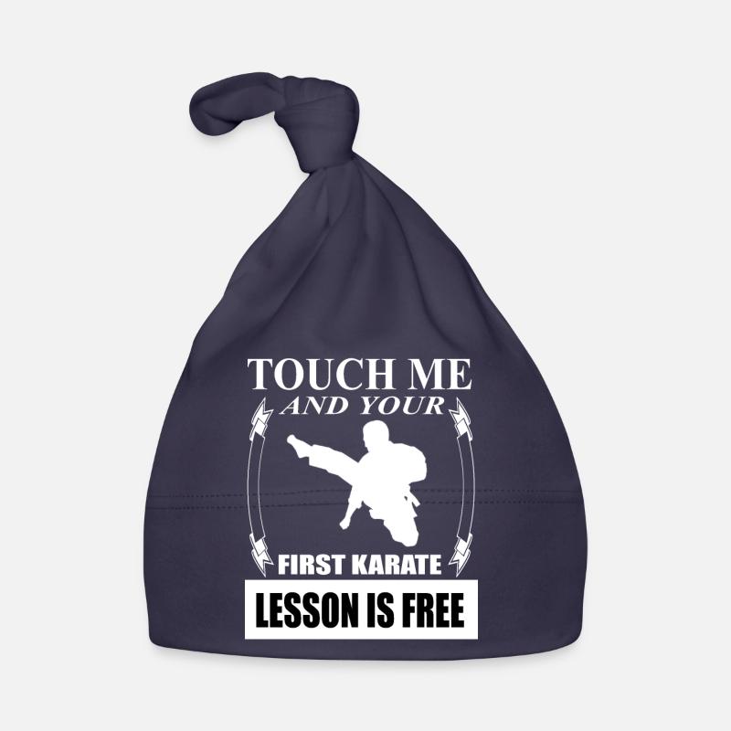 Karate training I love karate karate trainers Organic Baby Cap