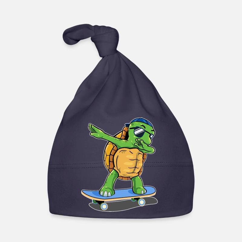 turtle skating testudines skateboard toad Organic Baby Cap