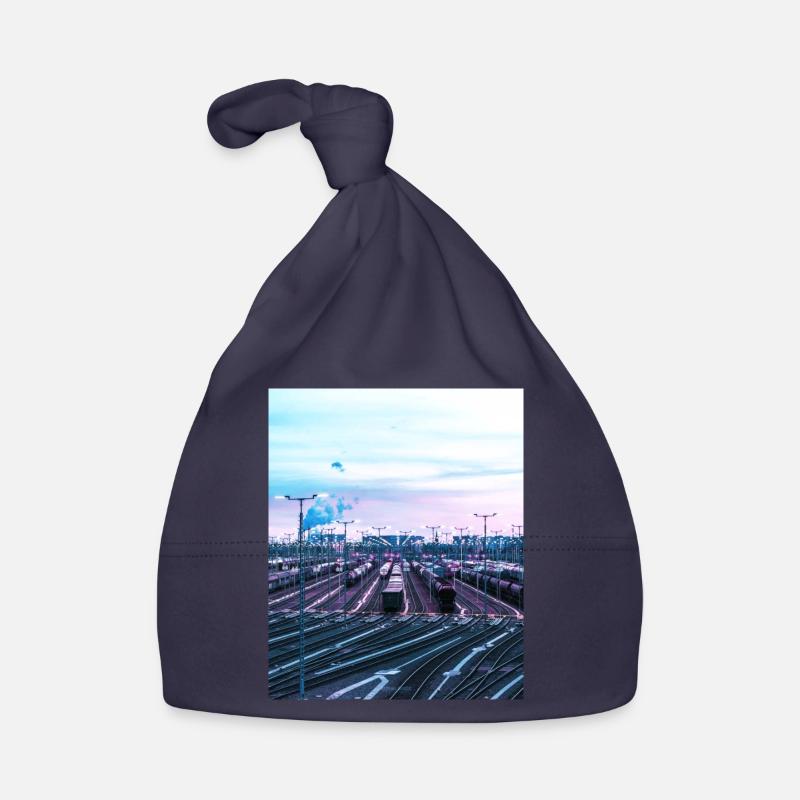Railway station Organic Baby Cap