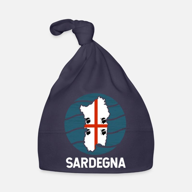 Sardinia Flag Organic Baby Cap